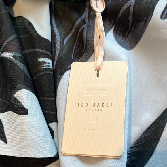 NWT Ted Baker Dress. Ted Baker Evvia Eden Floral Ruffle Skater Dress. - Picture 12 of 12